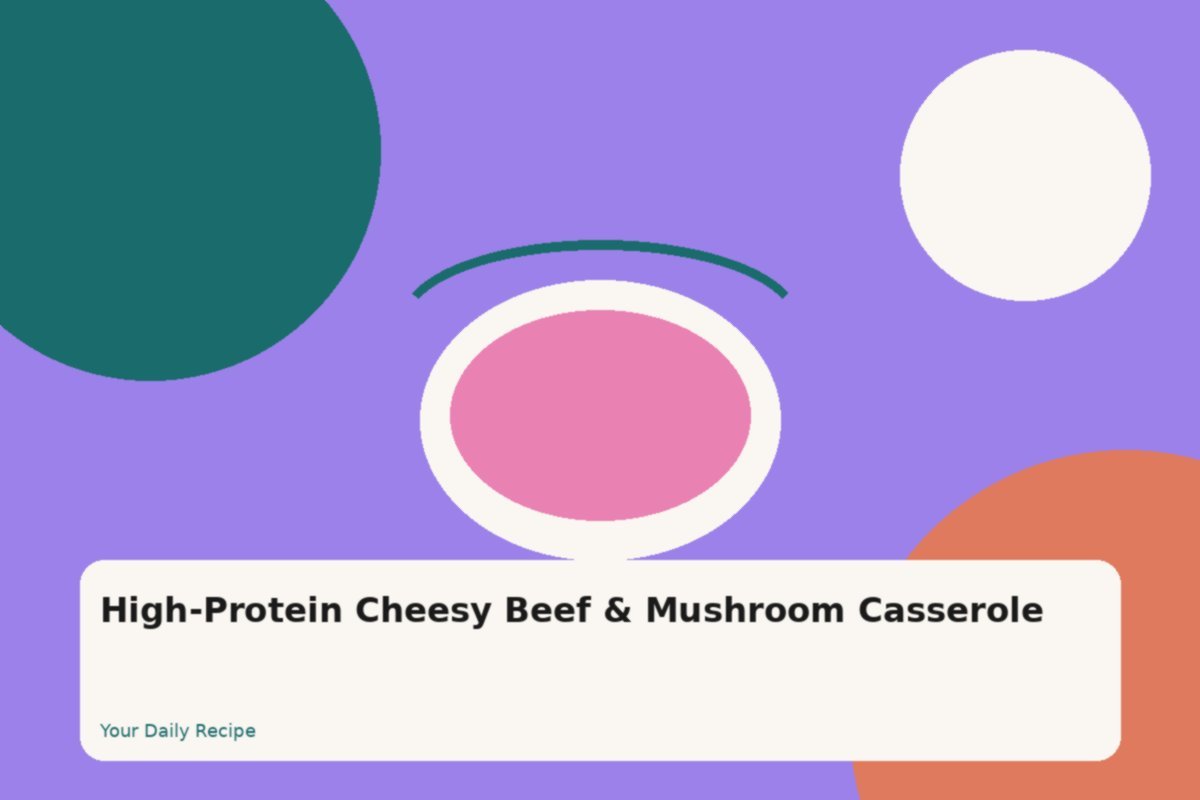 High-Protein Cheesy Beef & Bell Pepper Casserole
