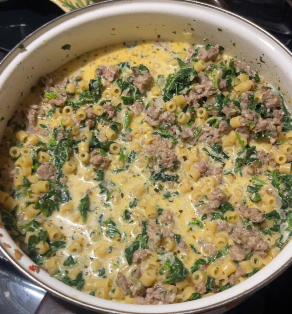 Creamy Parmesan Italian Sausage Soup