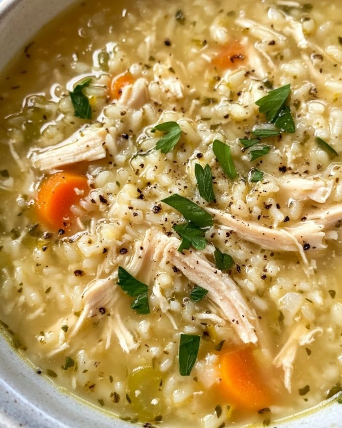 Cozy Chicken & Rice Soup