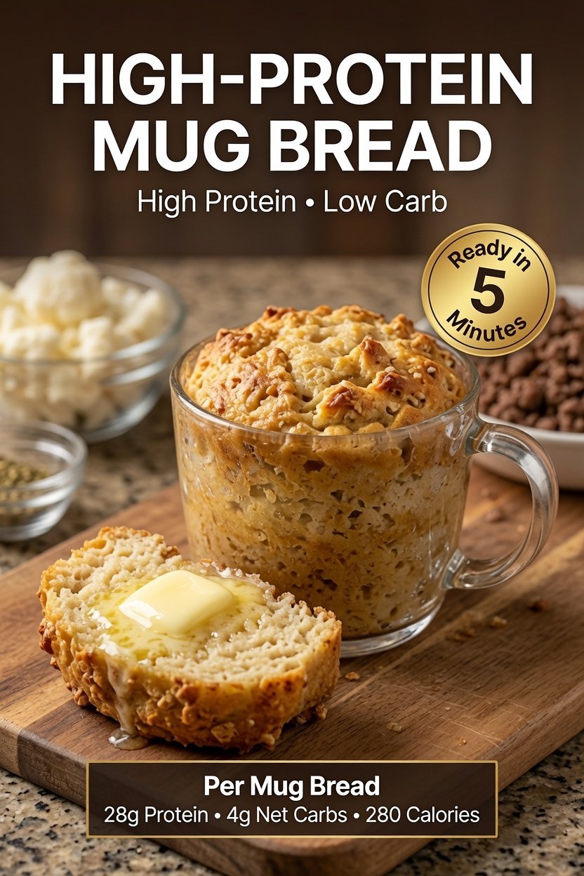 High-Protein Fluffy Mug Bread