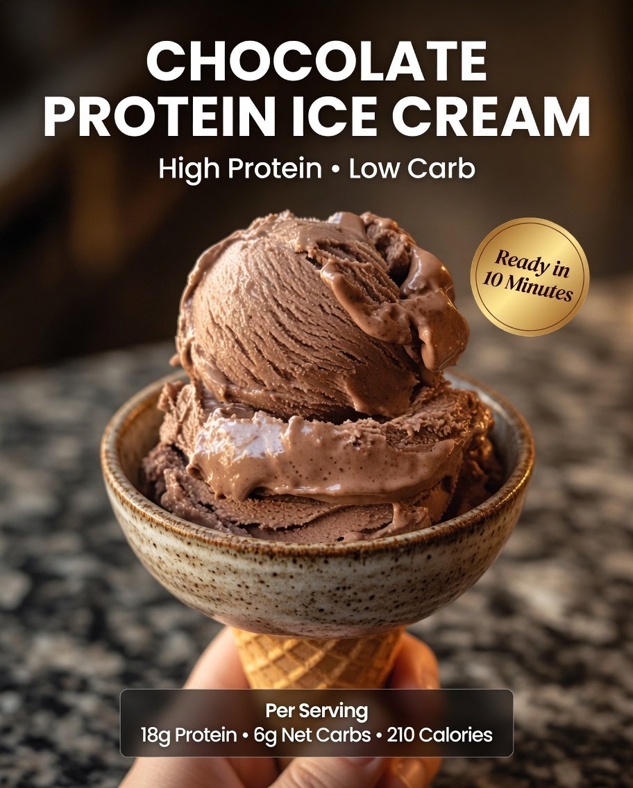 High-Protein Chocolate Protein Ice Cream