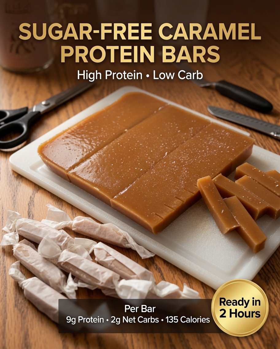 High-Protein Sugar-Free Caramel Protein Bars