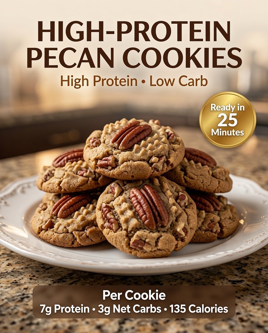High-Protein Pecan Cookies