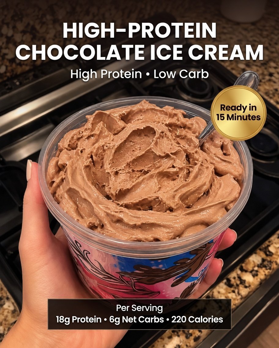 High-Protein Chocolate Ice Cream