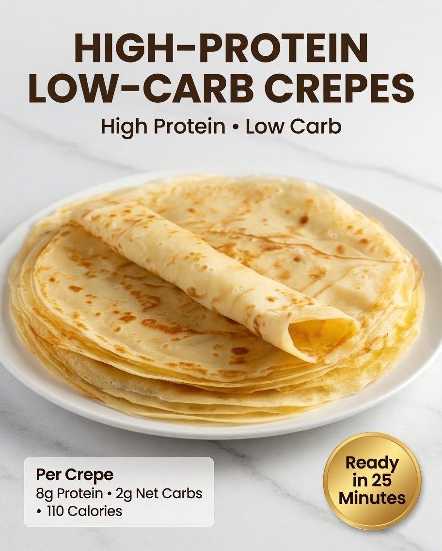 High-Protein Low-Carb Crepes