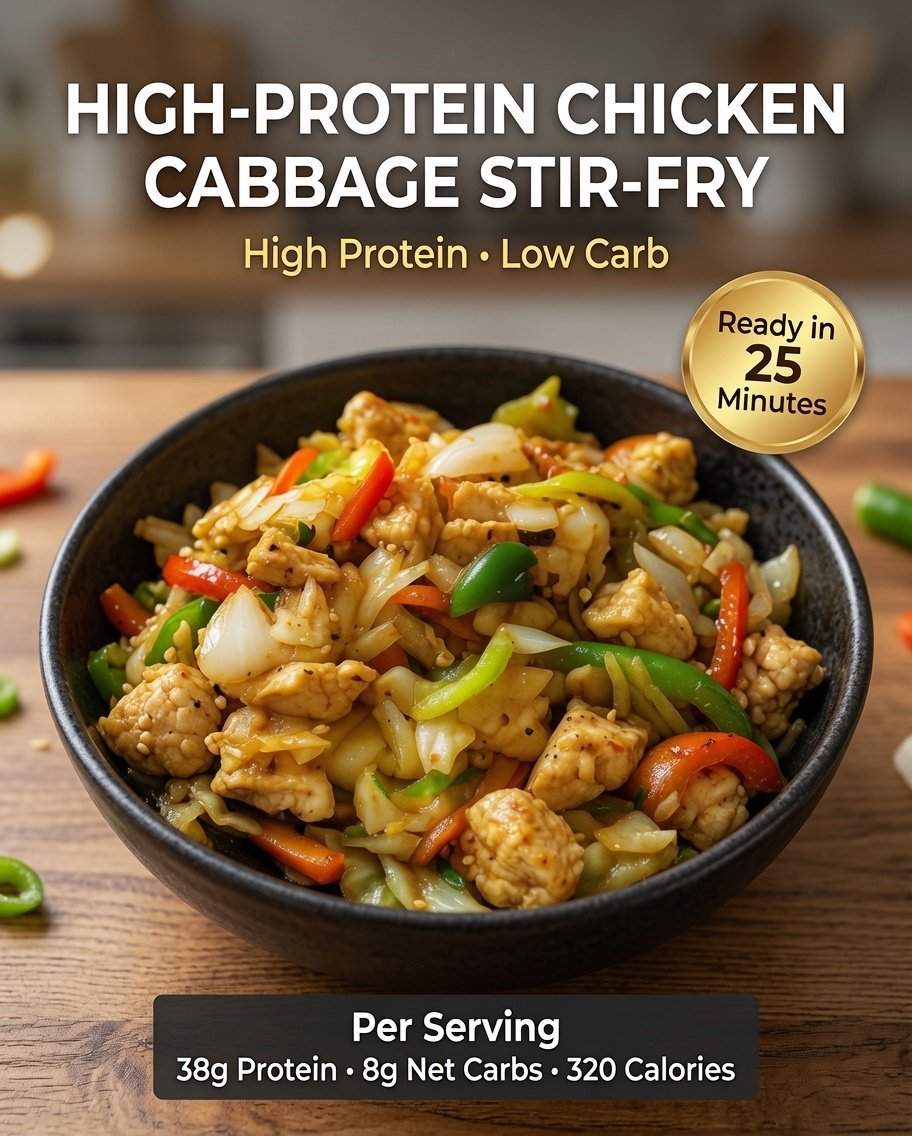 High-Protein Chicken Cabbage Stir-Fry