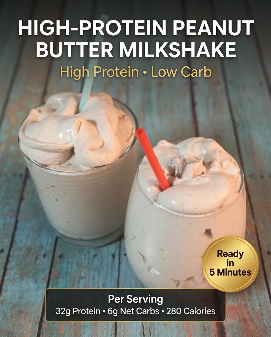 High-Protein Peanut Butter Milkshake