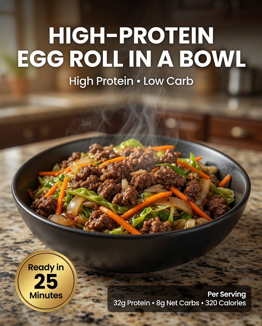 High-Protein Egg Roll in a Bowl