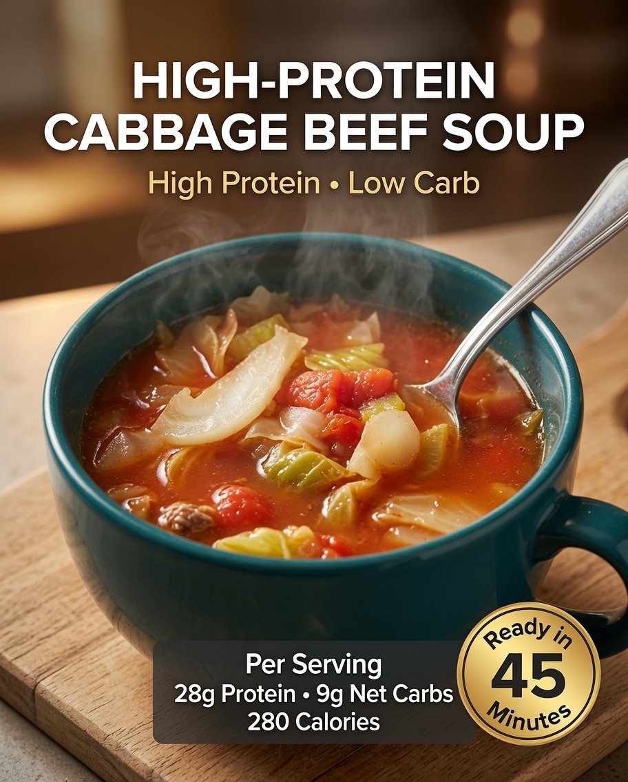 High-Protein Cabbage Beef Soup