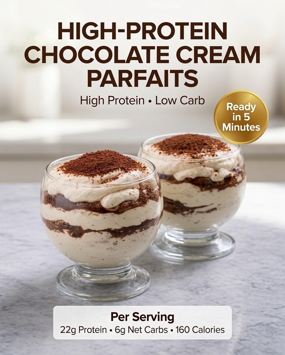 High-Protein Chocolate Cream Parfaits
