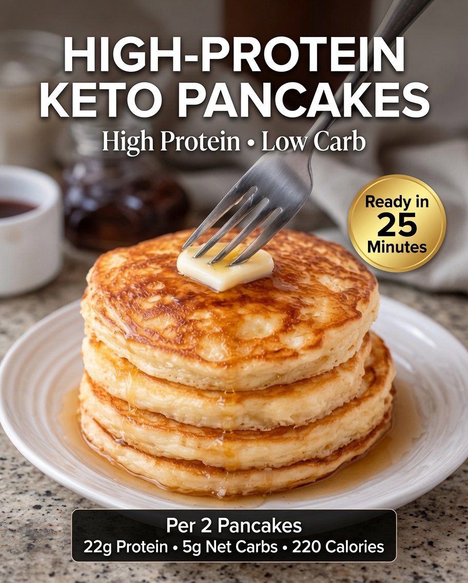 High-Protein Keto Pancakes