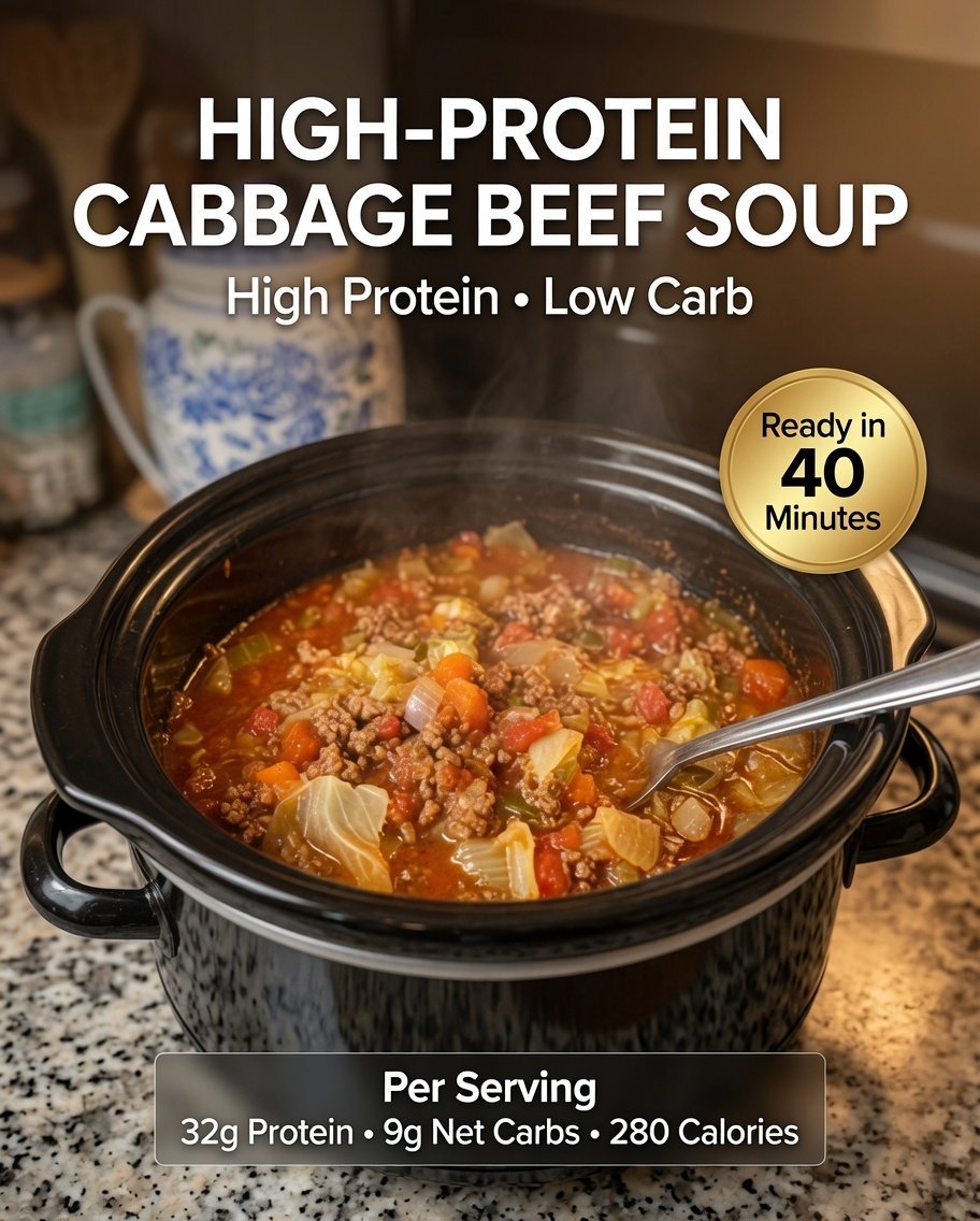High-Protein Cabbage Beef Soup