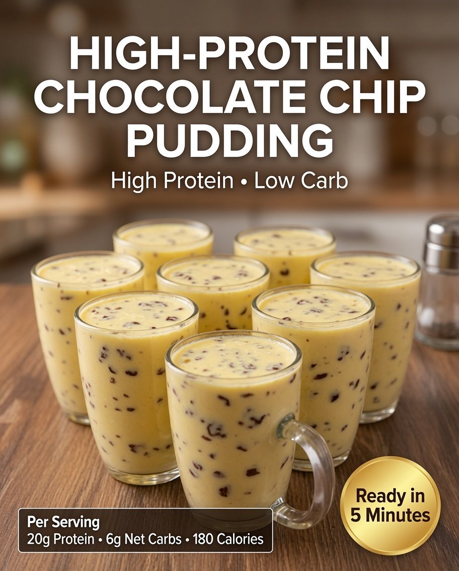 High-Protein Chocolate Chip Pudding