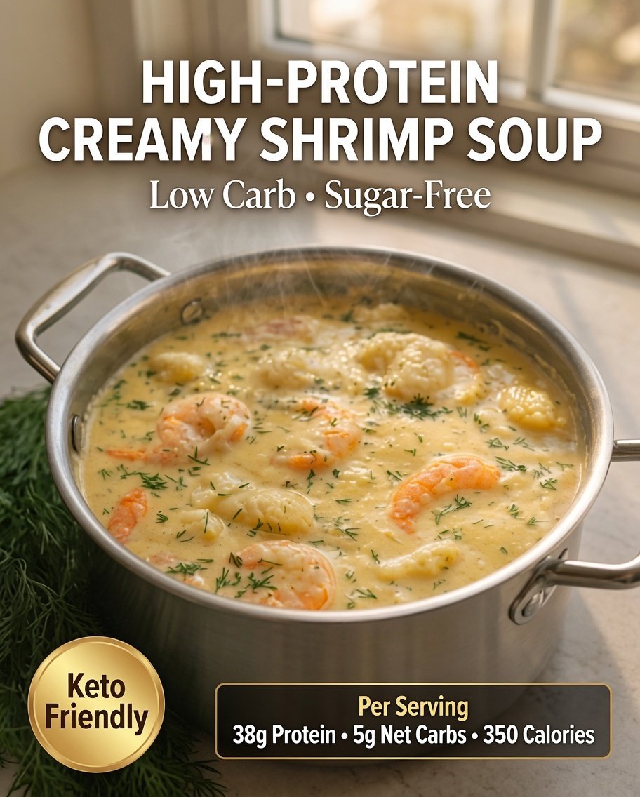 High-Protein Creamy Shrimp Soup