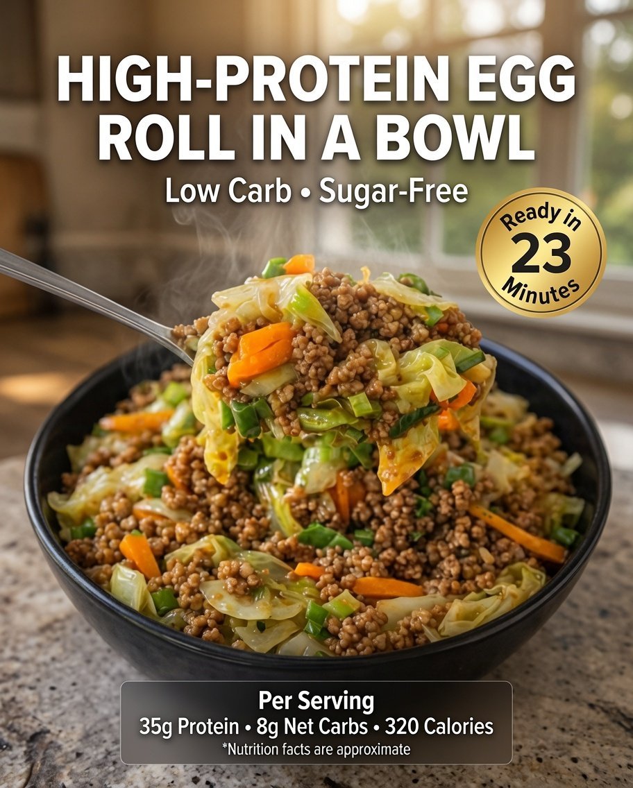 High-Protein Egg Roll in a Bowl