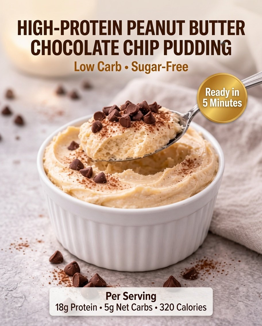 High-Protein Peanut Butter Chocolate Chip Pudding