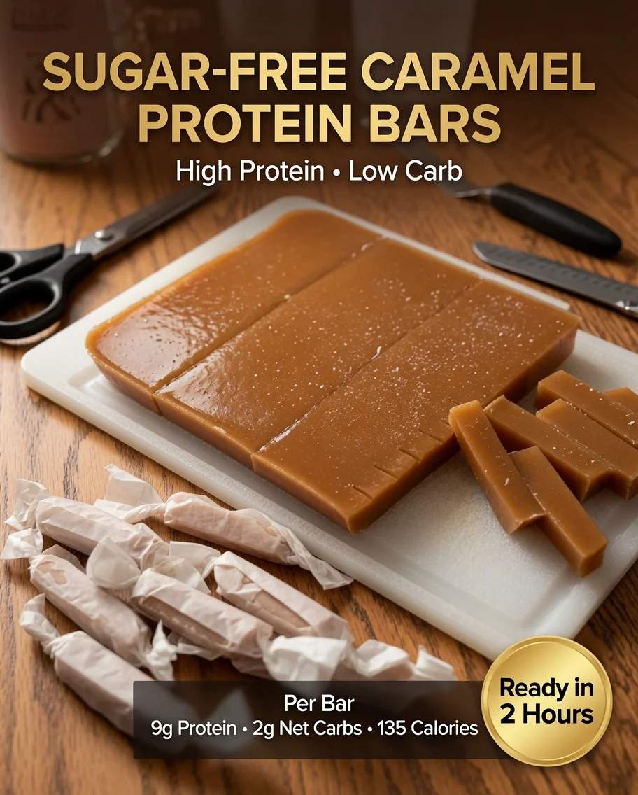 High-Protein Sugar-Free Caramel Protein Bars