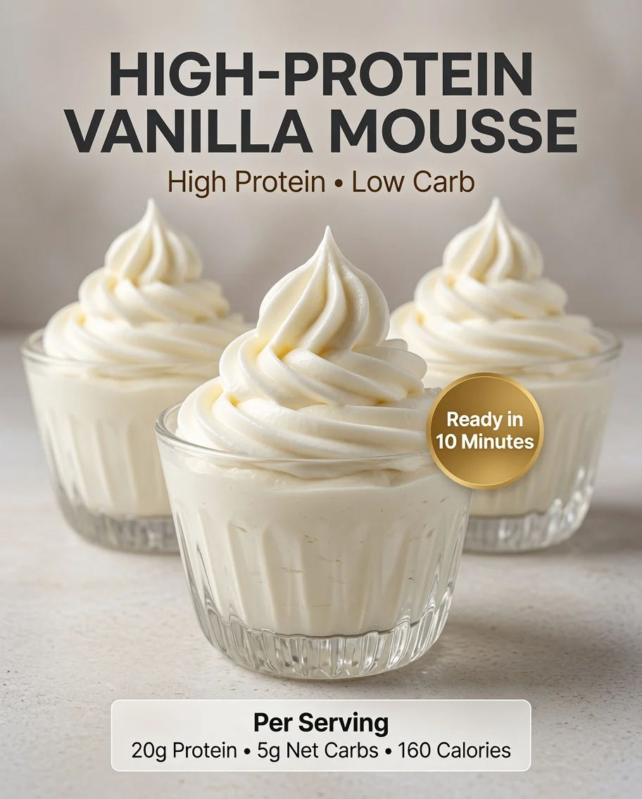 High-Protein Vanilla Mousse