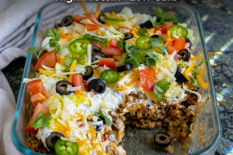 High-Protein Taco Casserole