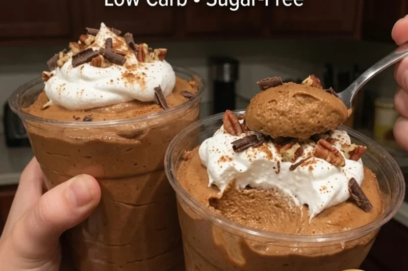 High-Protein Chocolate Peanut Butter Mousse