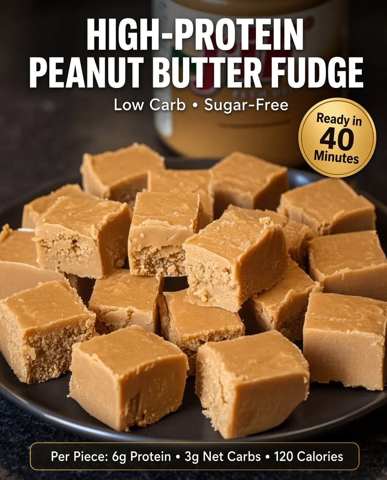 High-Protein Peanut Butter Fudge